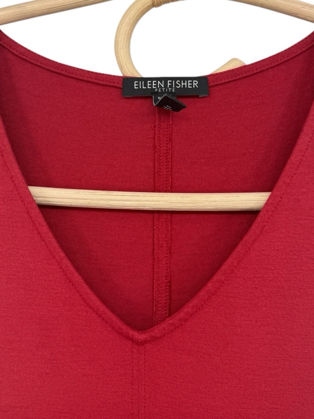 Eileen Fisher V Neckline A Line T Shirt Dress Womens Petite Small Casual Staple - Picture 8 of 13